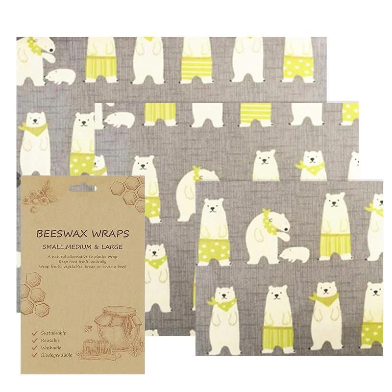 Beeswax Cloth Food Wraps (3 Pack) - Image 3
