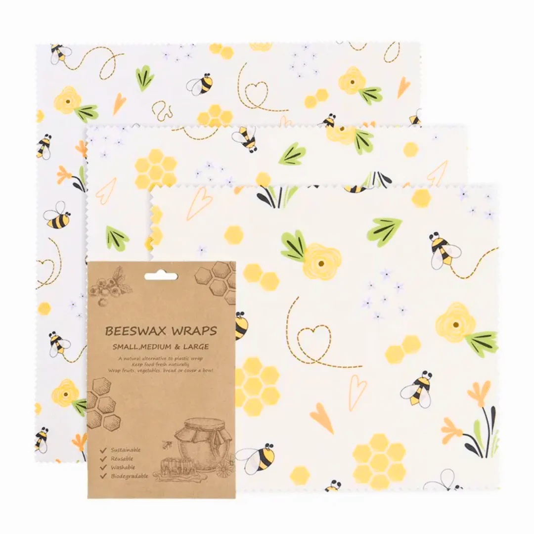 Beeswax Cloth Food Wraps (3 Pack) - Image 4