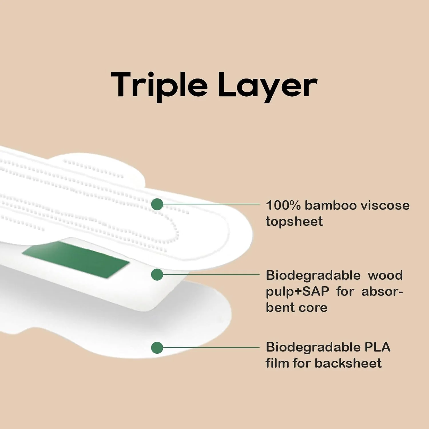 Biodegradable Bamboo Sanitary Pads - Image 2