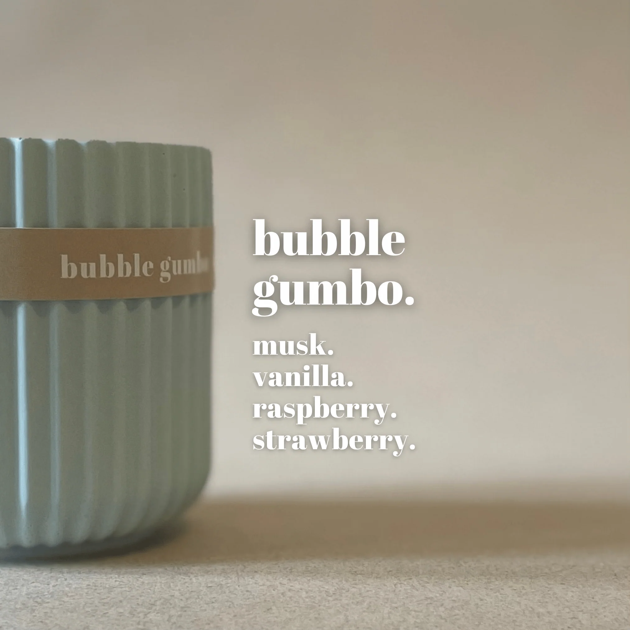 Bubblegum Stoneware Soy Candle – Eco-Friendly Colourful Candle - Image 3