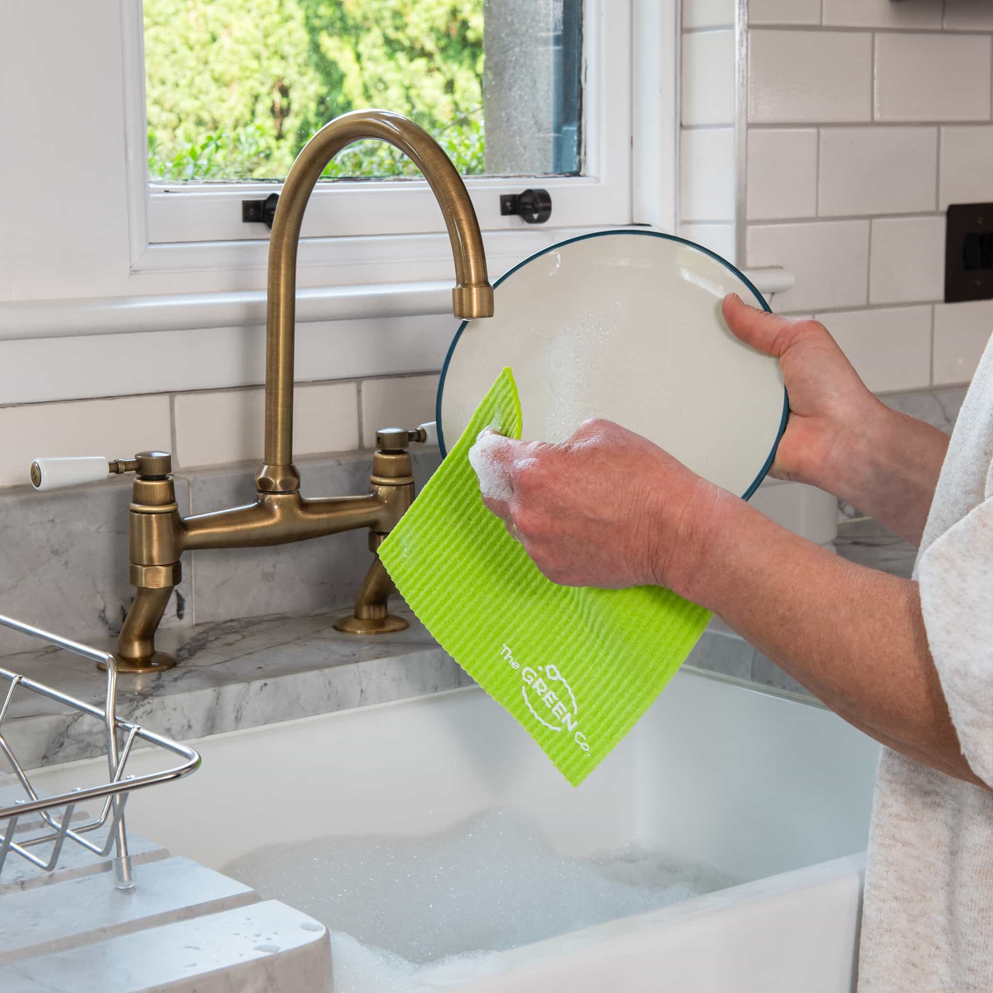 Reusable Cellulose Dish Cloths – Pack of 4 Compostable, Plastic-Free & Eco-Friendly - Image 3