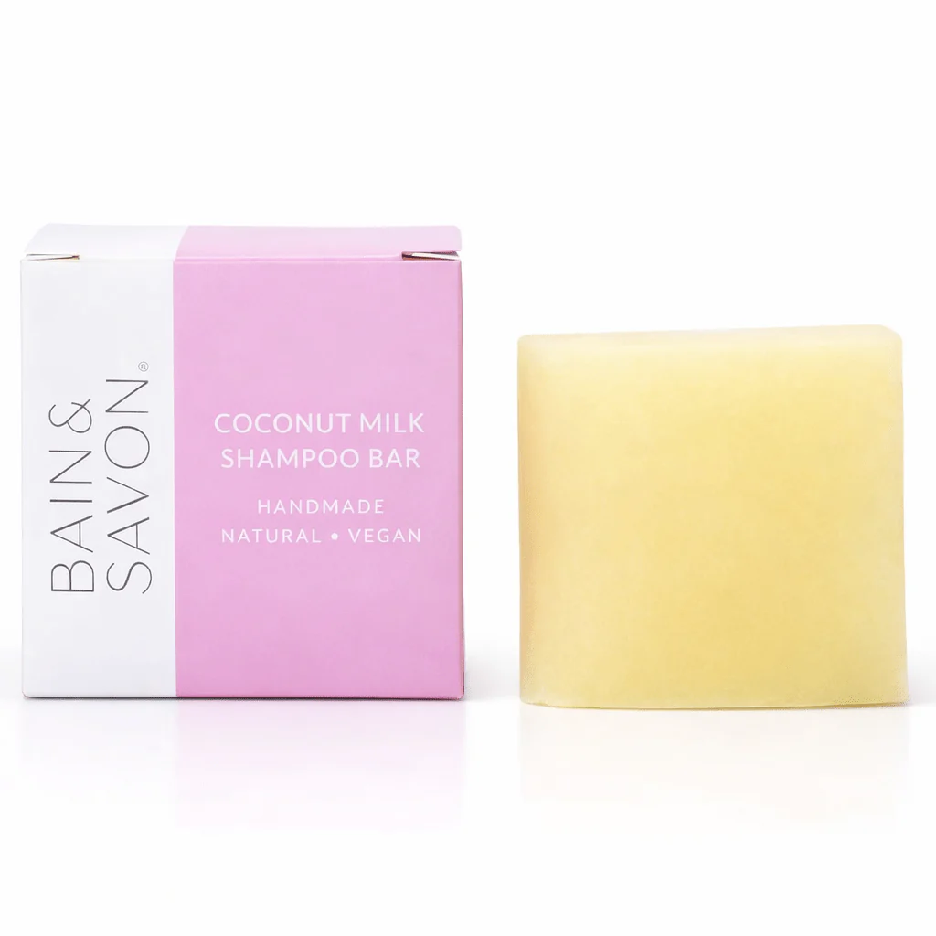 Coconut Milk Enriching Shampoo & Body Bar - Plastic Free Eco Shower Bars, 110g