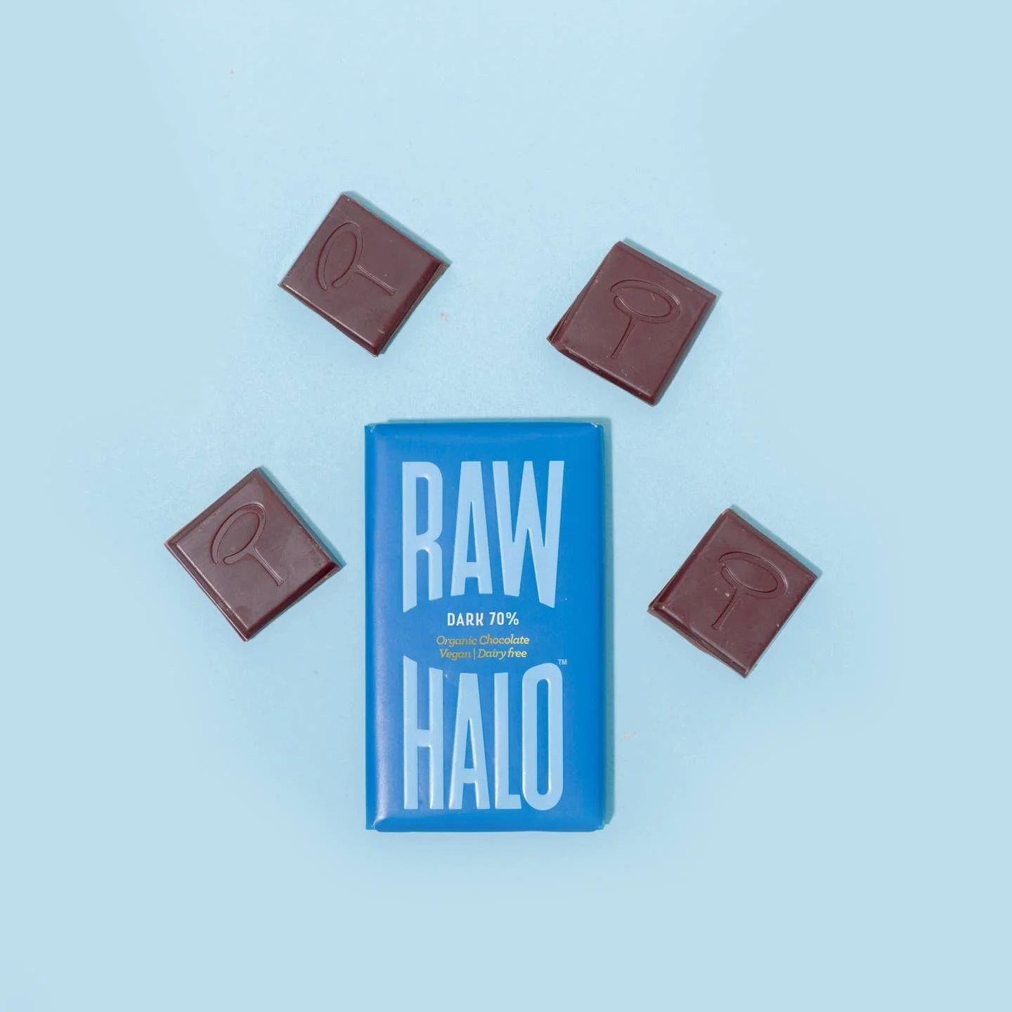 Organic Vegan Dark Chocolate 70% Cacao Bar 22g - Image 2