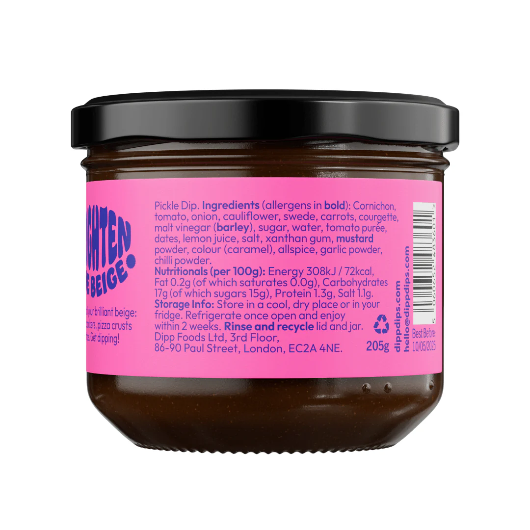 Dipp Ploughman’s Pickle Dip 350g – Tangy British Pickle Dip with No Artificial Preservatives - Image 2