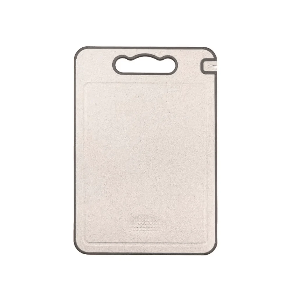 Double-Sided Stainless Steel Cutting Board with Wheat Straw & Knife Sharpener - Image 4