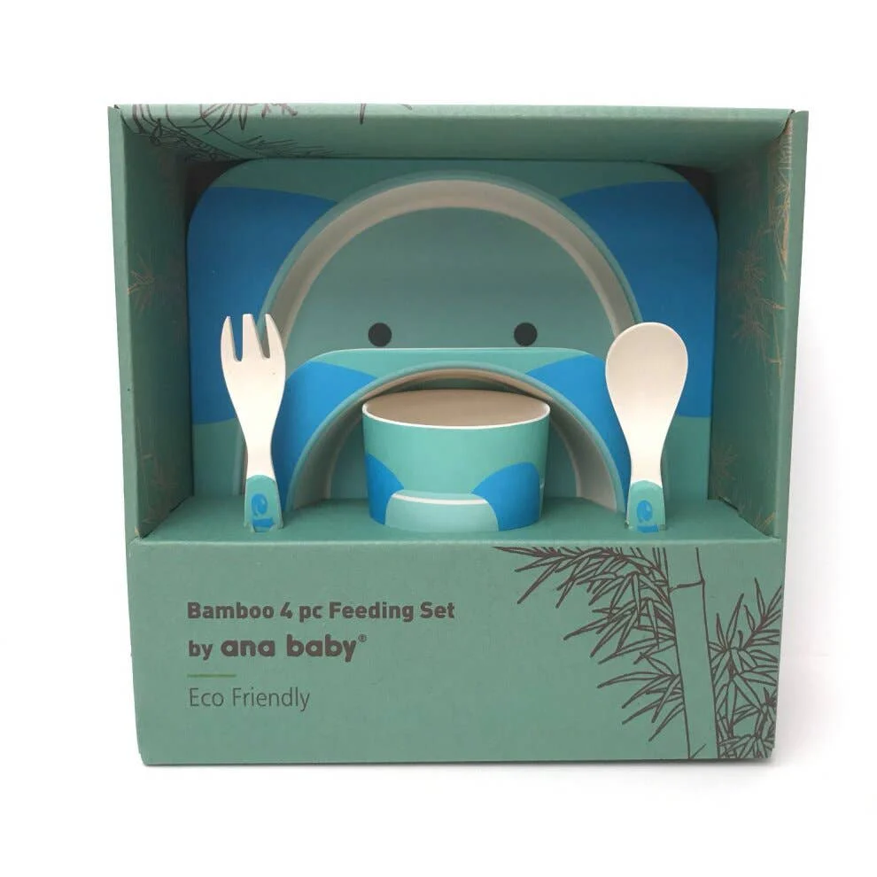 Giraffe Bamboo Kids Dinner Set - 5 Piece - Image 9