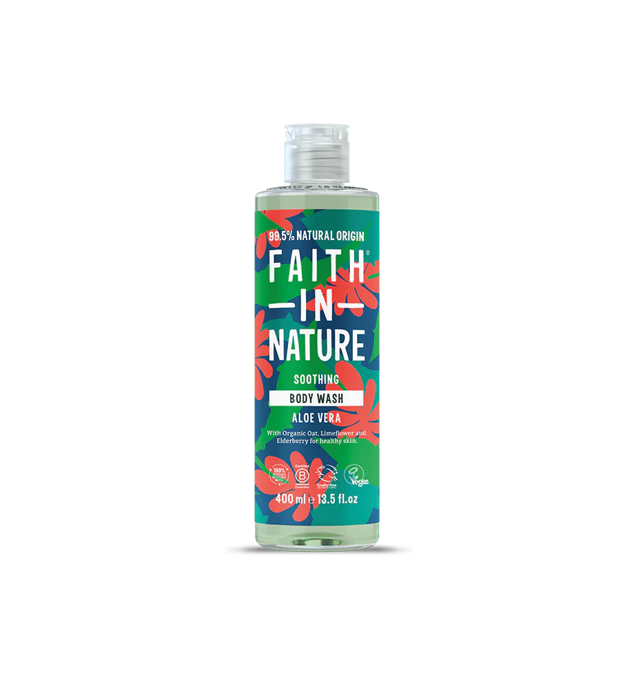 Aloe Vera Body Wash 400ml – 99.5% Natural Origin, Tested on Sensitive Skin