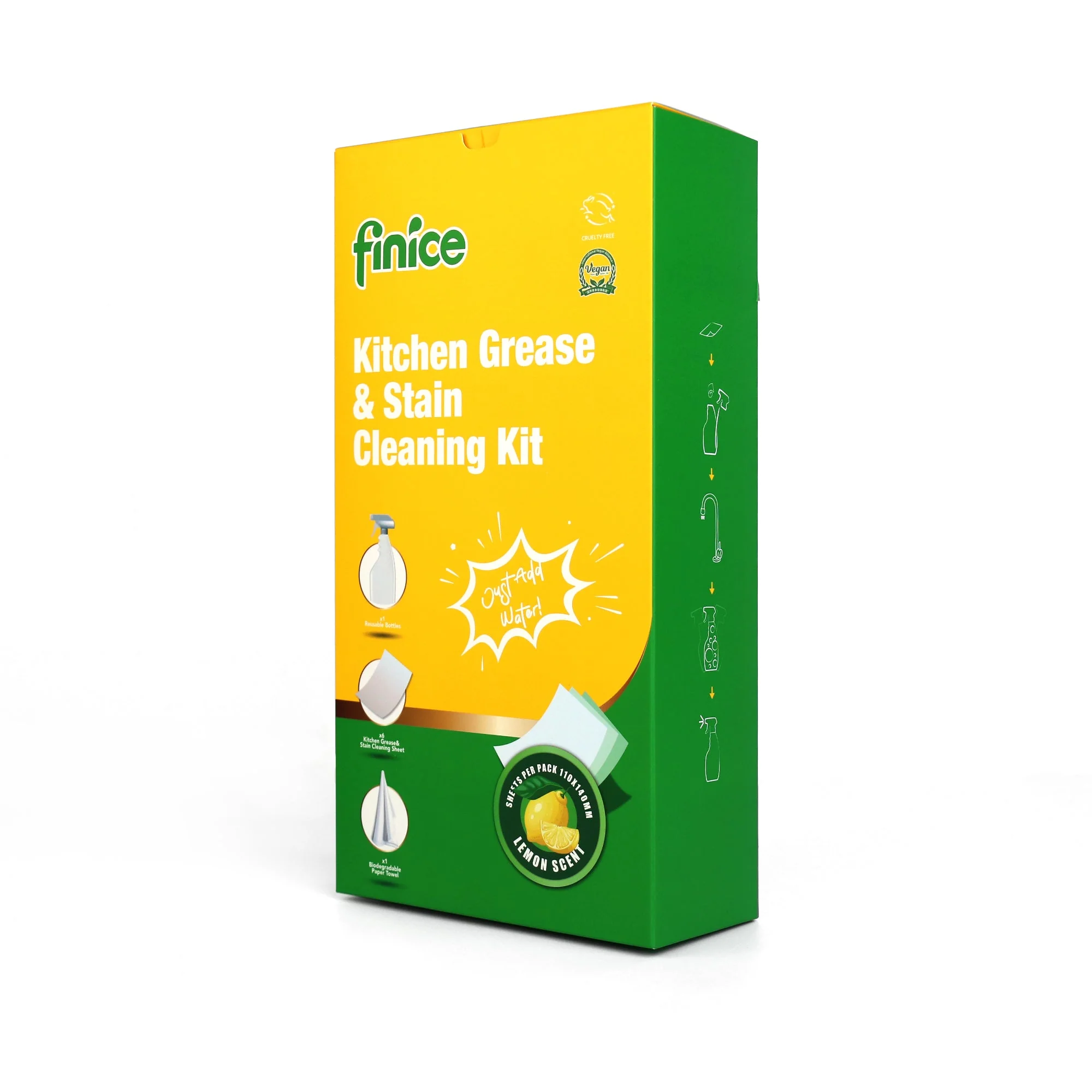 Finice Kitchen Grease & Stain Cleaning Kit - Image 4