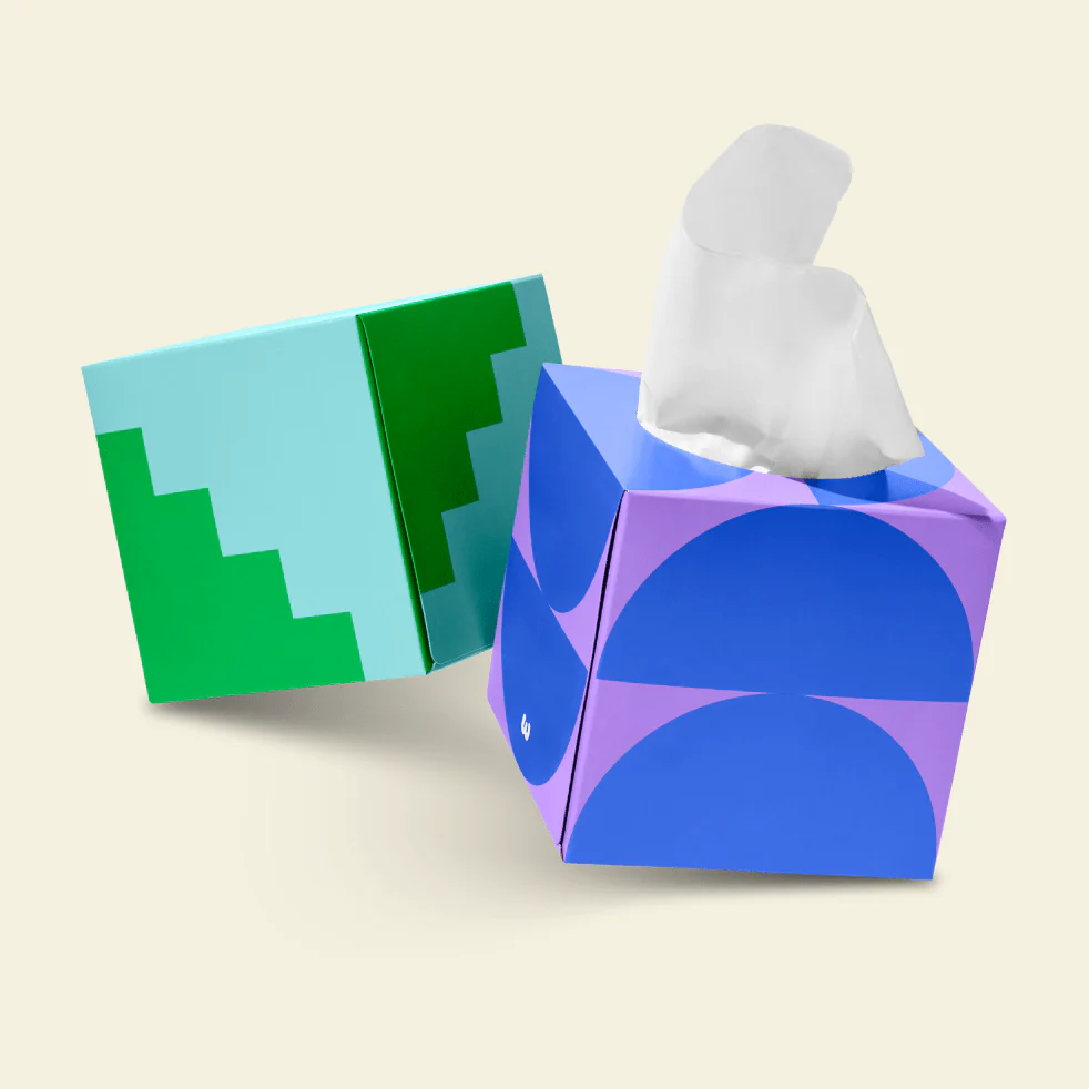 100% Recycled Sustainable Facial Tissues