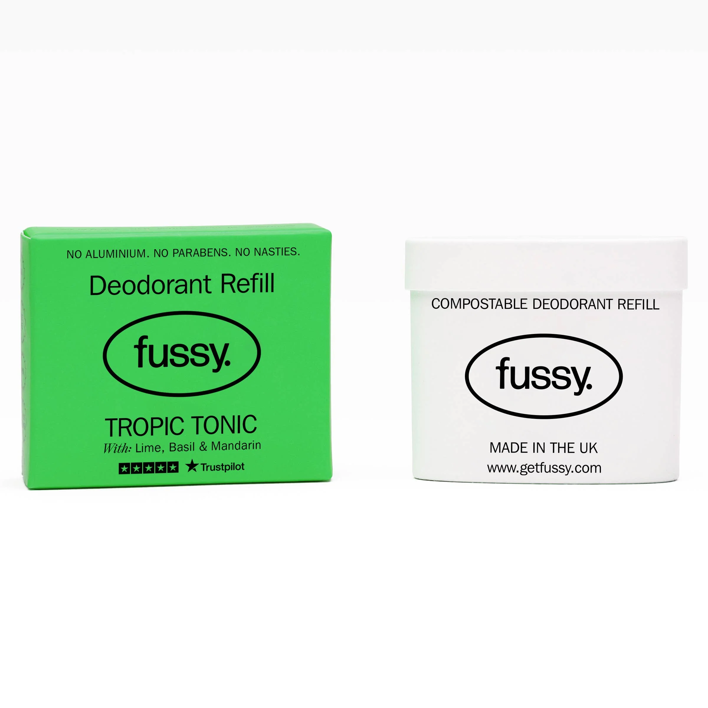 Fussy Natural Deodorant Refill - Tropic Tonic