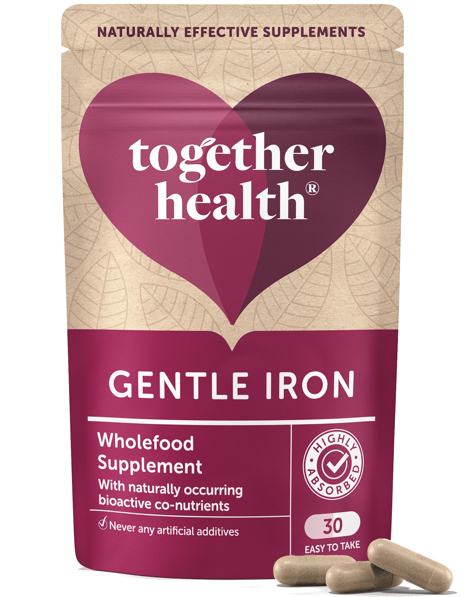 Gentle Iron – Iron Supplement – 30 Capsules