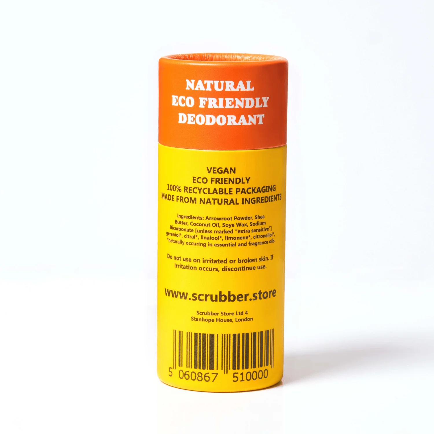 Grapefruit & Mandarin Roll On Eco Friendly Deodorant, Plastic Free Extra Sensitive Anti Perspirant - Image 4