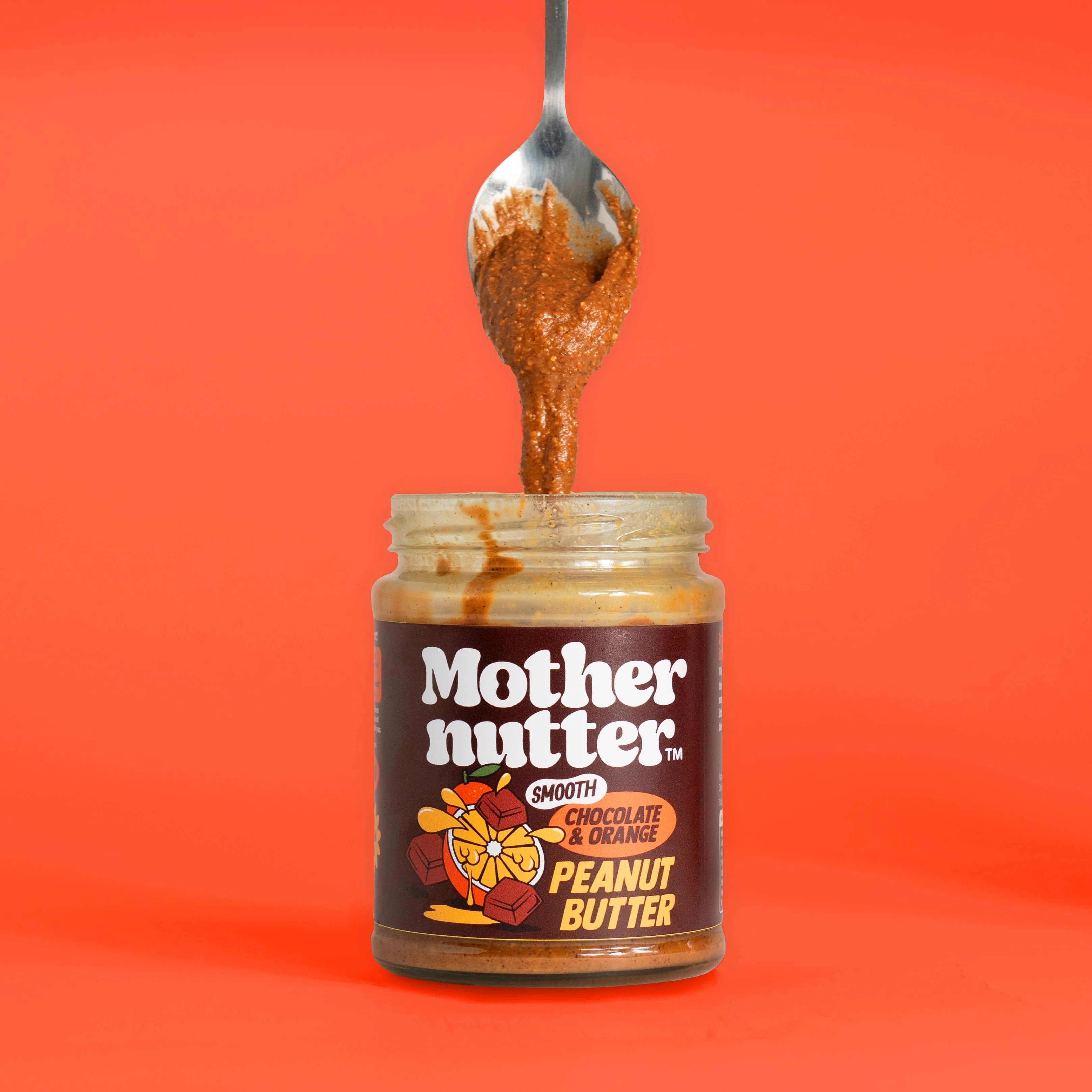 Mothernutter Smooth Chocolate & Orange Peanut Butter (280g) - Image 2