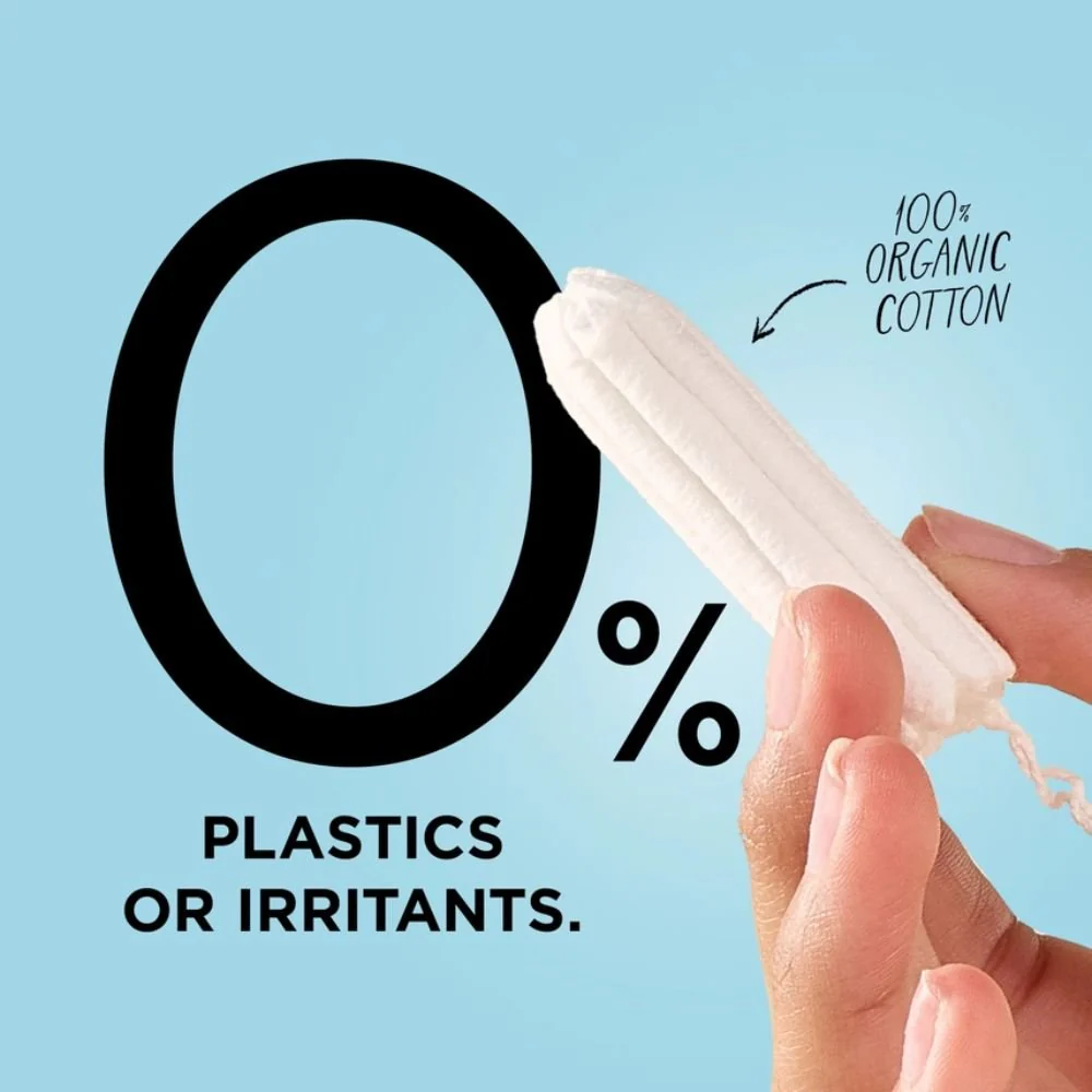 Mooncup Organic Cotton Non-Applicator Tampons Heavy Super+ – 14 Pack Plastic-Free - Image 4