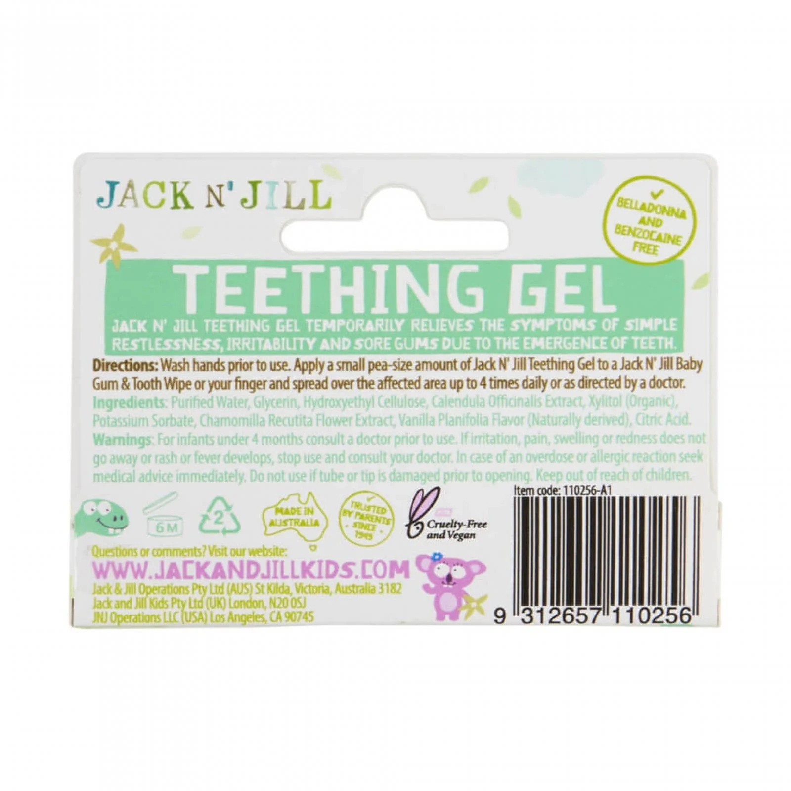 Natural Jack N' Jill Teething Gel - Image 2