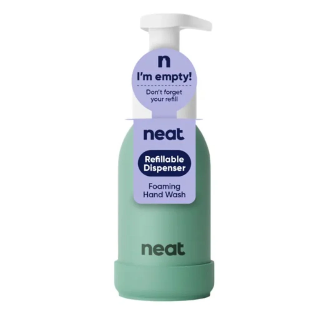 Neat Refillable Foaming Hand Wash Dispenser – Recycled Aluminium Bottle (Sage, Stone, Midnight) - Image 7