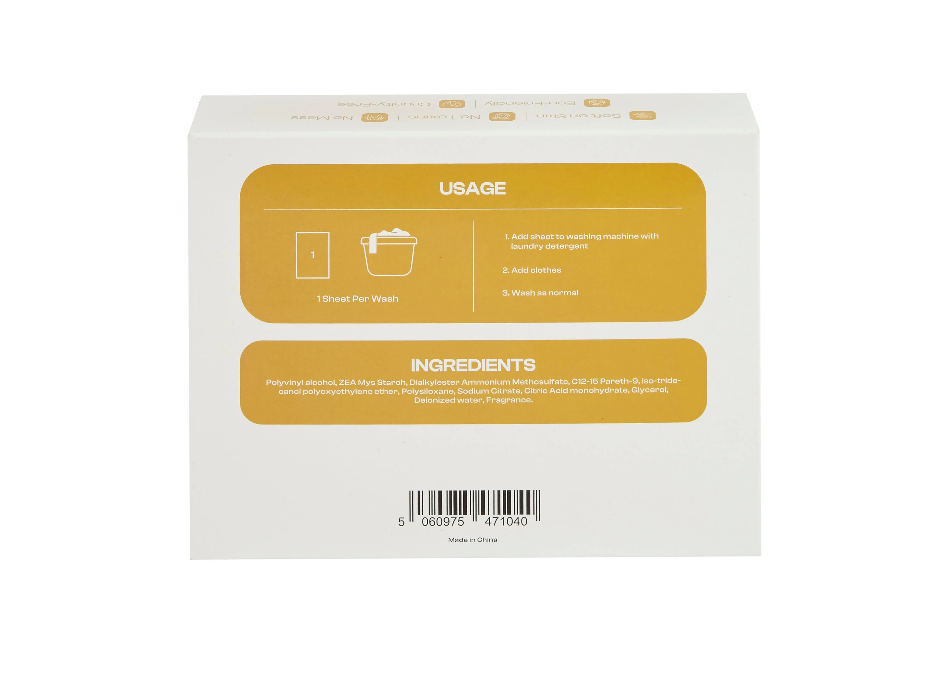 Purum Fabric Conditioner Sheets Clean Cotton Scent - 4 Pack Bundle - Image 2