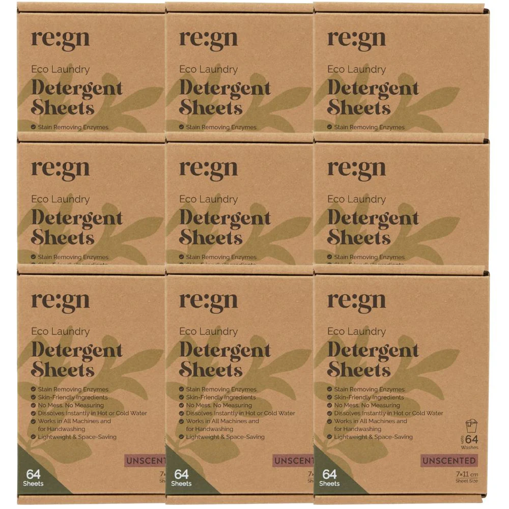 Re:gn Bio Laundry Detergent Sheets – Enzyme-Powered Stain Removing Formula | 576 Sheets | 1 Year Supply - Image 2