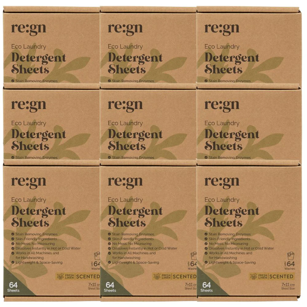 Re:gn Bio Laundry Detergent Sheets – Enzyme-Powered Stain Removing Formula | 576 Sheets | 1 Year Supply - Image 3