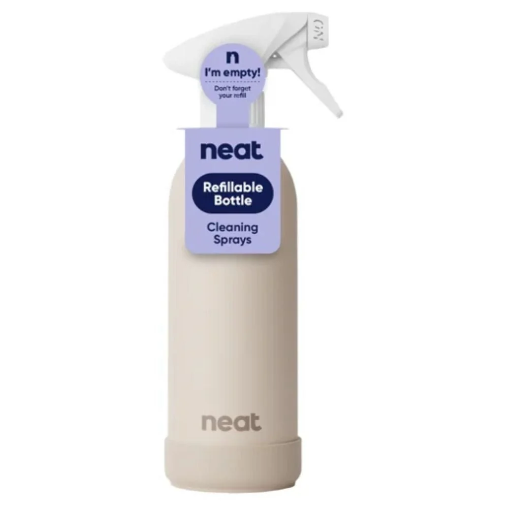 Neat Refillable Cleaning Spray Bottle – Recycled Aluminium, 470ml (Stone, Midnight, Sage) - Image 4