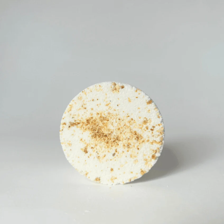 Floral Topped Shower Steamer For Stress-Free Relaxation, Sweet Orange Lemongrass Essential Oils