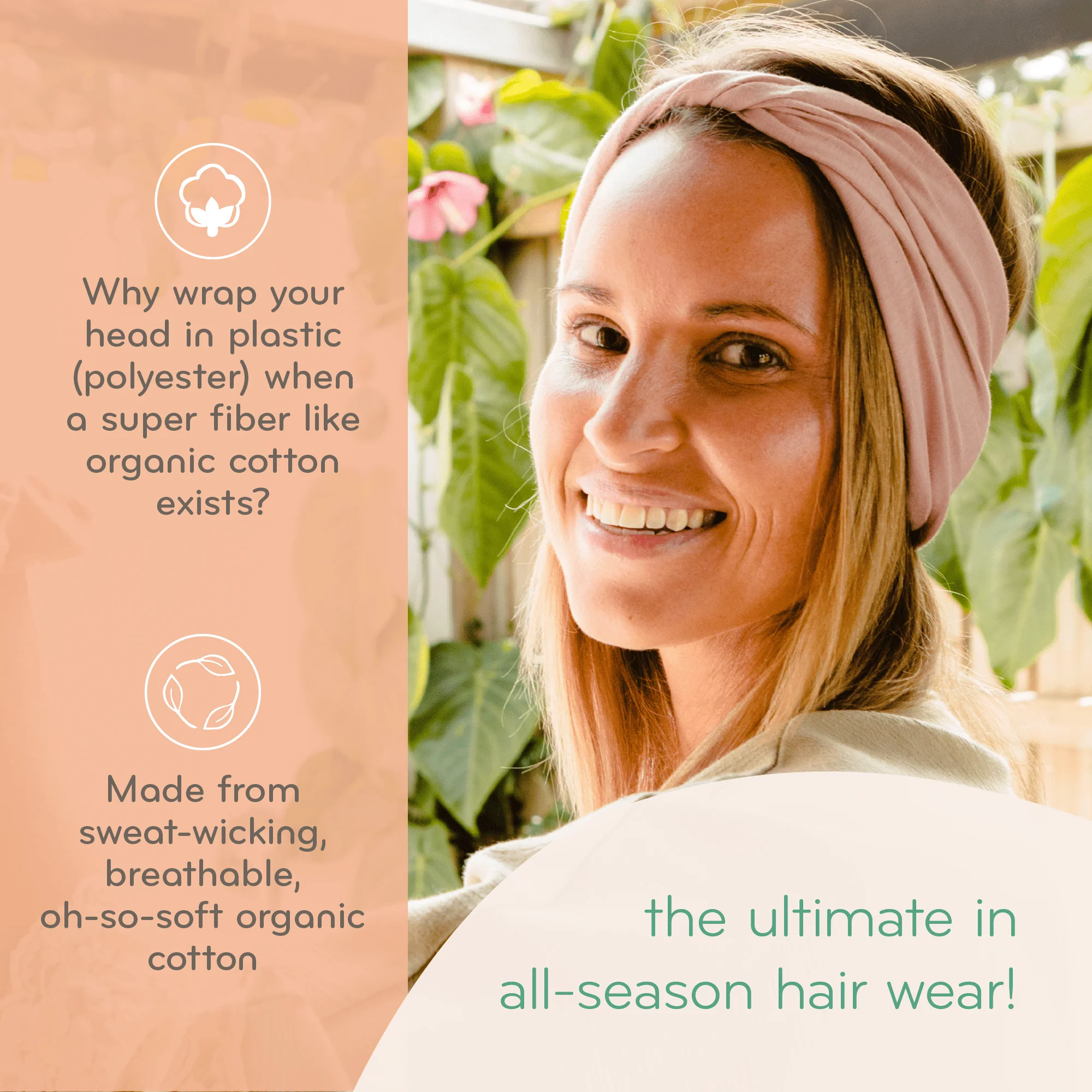 KOOSHOO Twist Headband Olive Branch – Organic Fairtrade - Image 8