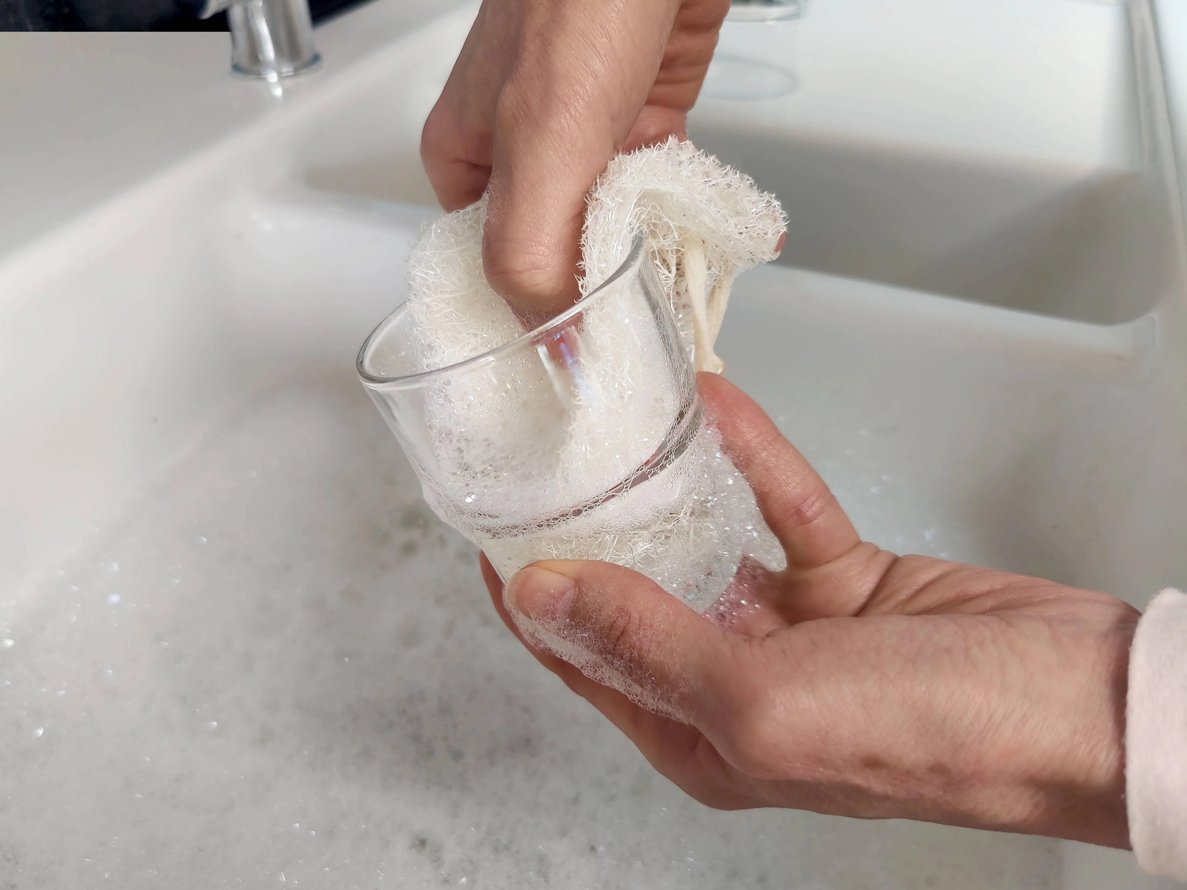 LoofCo Washing-Up Slim Pads 4-Pack – Eco-Friendly Loofah Dish Sponges - Image 2